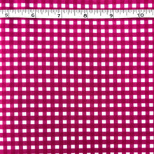 Load image into Gallery viewer, Printed Stretch Fabric- Gingham
